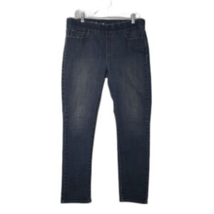 LEVIS Dark Denim Straight Leg High Rise Stretch Jeans Jeggings Womens Size 14